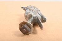 KOOKABURRA: A nice nickel plated brass kookaburra ornament - 3