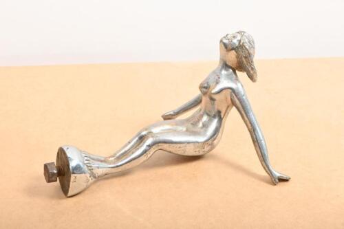 DIVING MAIDEN: A excellent nickel plated brass diving maid ornament