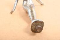 DIVING MAIDEN: A excellent nickel plated brass diving maid ornament - 3