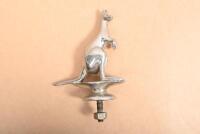 KANGAROO: A nice nickel plated brass kangaroo ornament - 2