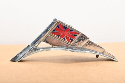 UNION JACK: A circa 1930s Union Jack car bonnet ornament by Wilmot Breeden&nbsp;Birmingham UK