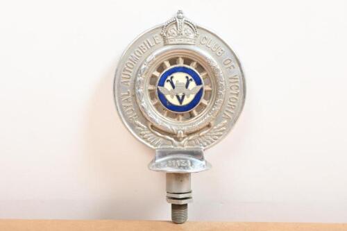 RACV: A Royal Automobile Club of Victoria (RACV) member's hood ornament badge by Angus & Coote Ltd Sydney