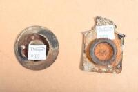 DURANT MOTORS: Two enameled badges including a Durant Motors badge and a Rugby 4 badge - 2