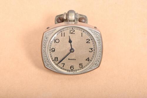 WESTCLOX: A circa. 1930s-40s aftermarket 'Westclox' dash mount clock, made in U.S.A