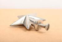 ORNAMENT: A Star shaped hood ornament for bonnet 7.5cm wide, 7.5cm high - 4