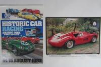 BILL LEECH: Photograph print of the ex-Bill Leech Maserati 300S and 1982 Amaroo Park promotional poster.