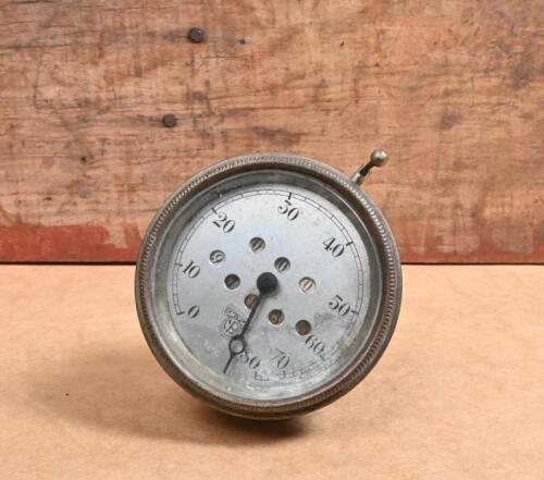 SMITHS: An early Smiths 0-80 speedometer, silver face with trip odometer and reset lever