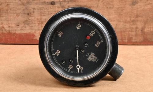 SMITHS: An early Smiths 0-60 speedometer, black face with chrome surround