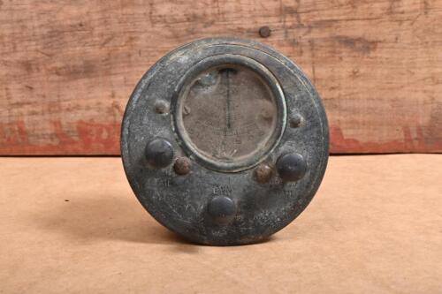 SMITHS: A early Smiths British made Amperes gauge&nbsp;mounted in casing with three dials