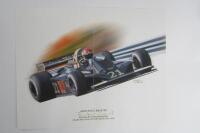 PORSCHE: Two prints featuring artists impression of Porsche at Le Mans and two other - 4