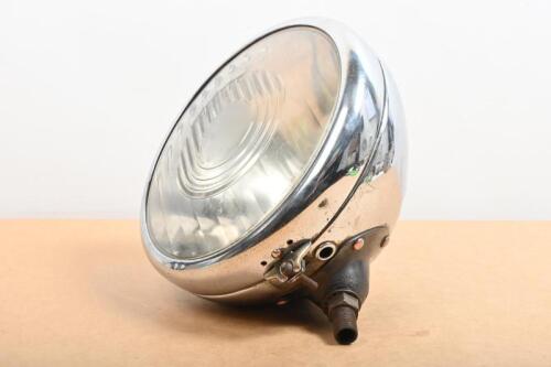 LUCAS: A Lucas Type L-150 chrome headlamp by Joseph Lucas Birmingham England