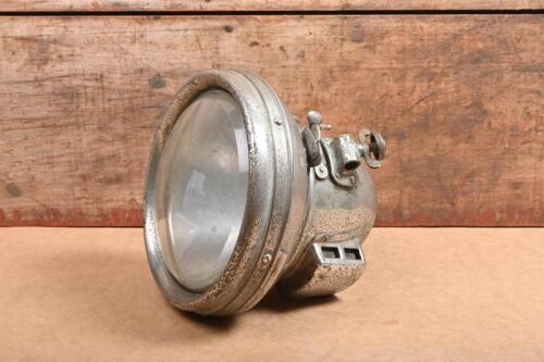 HEADLAMP: A Large veteran gas headlamp by Powell & Hanmer Ltd Birmingham England