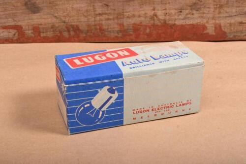 LUGON: A box of ten 6V 3W&Acirc;&nbsp;single contact lamps/bulbs made by Australian company Lugon electric lamps