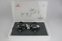 BRABHAM: Sir Jack at the wheel of his1966 Brabham BT19 (F1 driver and constructor championship winning year)