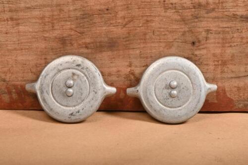 RADIATOR CAPS: Two classic car radiator caps