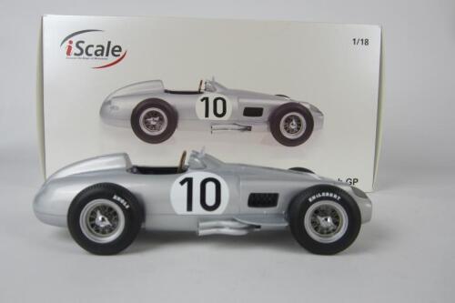 iSCALE: A iScale 1:18 scale Mercedes-Benz W196 as raced by J.M Fangio in 1955 British Grand Prix.