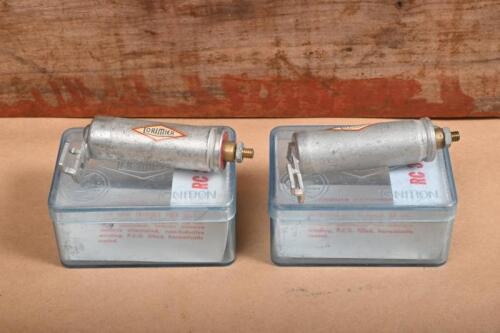 LORIMIER: Two vintage ignition condensers,both being RC 33