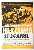 MOUNT TARRENGOWER: An advertising poster for the Mount Tarrengower Hill Climb, 23-24th April 1991, unframed, 58 x 40cm