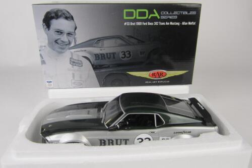 REAL ART REPLICAS: A Real Art Replicas 1:18 scale 1969 BRUT Ford Boss 302 Mustang. As raced by Allan Moffat.