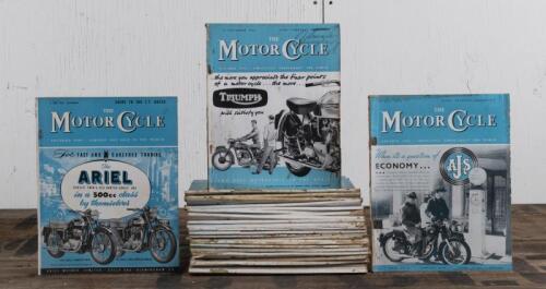 MOTOR CYCLE: A collection of early 1950s Motor Cycle magazines, ranging from 1951 to 1956, approx. 30 magazines