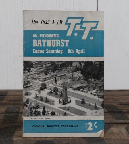 BATHURST: A 1955 'T.T. Mt. PANORAMA BATHURST, Easter Sunday, 9th April' Official Programme, 40 pages.