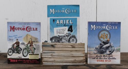 MOTOR CYCLE: Fifty issues of Motor Cycle Magazine from 1949 Vol 82/83, ranging from No. 2398-2434