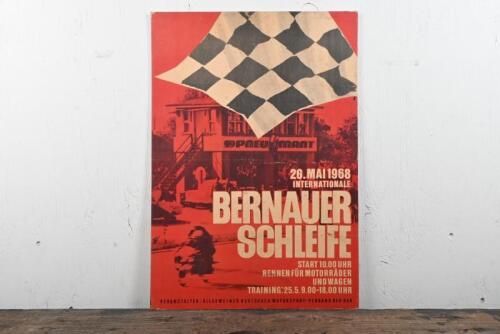BERNAUER SCHLEIFE: An original circa 1968 advertising poster for "Bernauer Schleife" 26th May 1968, 59 x 41
