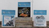 MOTOR CYCLE: Forty-seven issues of Motor Cycle Magazine from 1950 Vol 84/85, ranging from No. 2439-2490