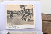 BATHURST: A collection of approx 19 photographs taken at the 1950 Bathurst race meeting, most approx. 8cm high x 10cm wide, each mounted on board - 3
