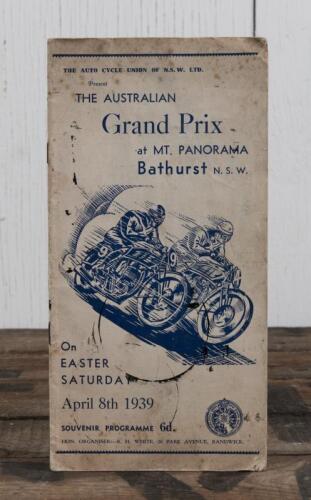 PROGRAMME: An original souvenir programme for the 1939 "Australian Grand Prix" motorcycle race held at Mt Panorama, Bathurst