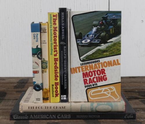 MOTORING/MOTOR RACING: A collection of books detailing various aspects of motoring and motor racing including a softcover copy of 'HELL'S ANGEL' by Ralph "SONNY" Barger.