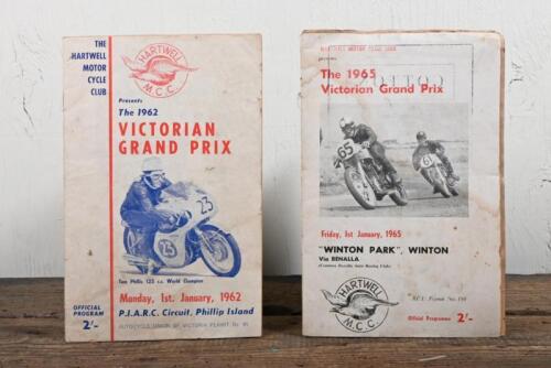 VICTORIAN GRAND PRIX: Two 1960's VICTORIAN GRAND PRIX Official Programmes from Phillip Island and WINTON.