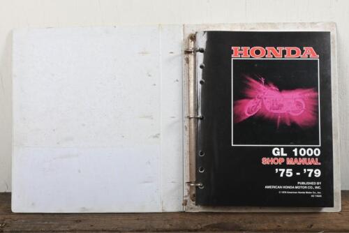 HONDA: A 1978 HONDA GL 1000 SHOP MANUAL '75 - '79, as published by AMERICAN HONDA MOTOR CO., Inc; with white folder.
