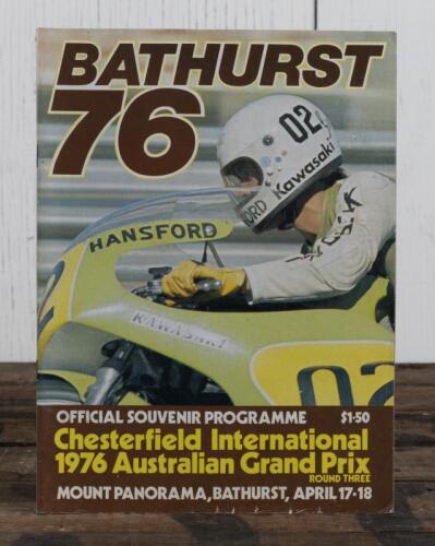 PROGRAMME: An original programme for the 1976 "Australian Grand Prix" motorcycle race held at Mt Panorama, Bathurst