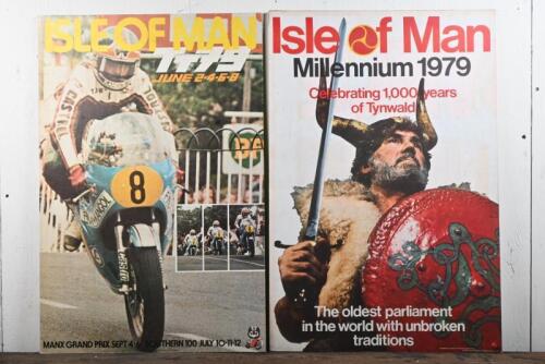 ISLE OF MAN: A 1979 advertising poster for the "Isle of Man TT" on 2nd, 4th, 6th and 8th of June, 76 x 50.5cm