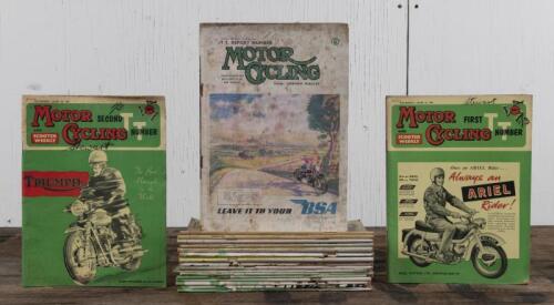 MOTOR CYCLE: Motor Cycle Magazine from 1949 to 1961, Motor Cycling "TT race" , approx. 19 magazines