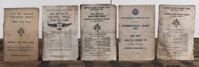 MT. DRUITT: Five 1950's Official and Souvenir Programmes from Mt. Druitt, as promoted by various Motor Cycle Racing Clubs.