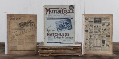 MOTOR CYCLE: A collection of early 1930s Motor Cycle magazines, ranging from 1933 to 1939, approx. 16 magazines