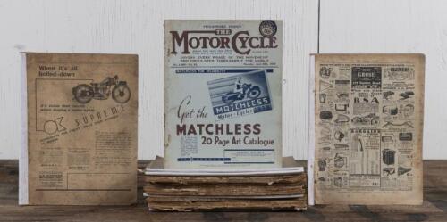 MOTOR CYCLE: A collection of early 1930s Motor Cycle magazines, ranging from 1933 to 1939, approx. 16 magazines