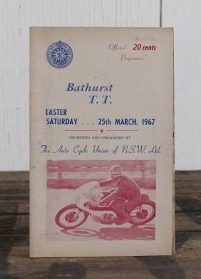 BATHURST T.T: A EASTER SATURDAY 25th MARCH, 1967, Bathurst T.T. Official Programme, 48 pages; programme with period pencil writing.