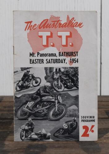 PROGRAMME: An original official programme for the 1954 "Australian TT" motorcycle race held at Mt Panorama, Bathurst