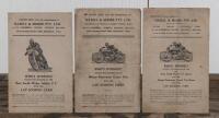 LAP SCORING CARDS: Three LAP SCORING CARDS from the New South Wales Jubilee T.T and Mount Panorama Grand Prix, as issued free by Hazell & Moore Pty Ltd; unused.
