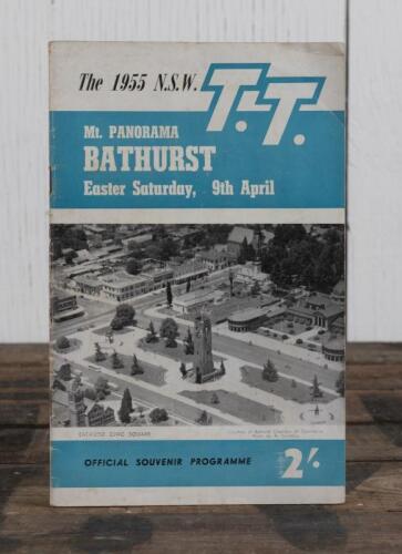 PROGRAMME: An original official programme for the 1955 "NSW TT" motorcycle race held at Mt Panorama, Bathurst
