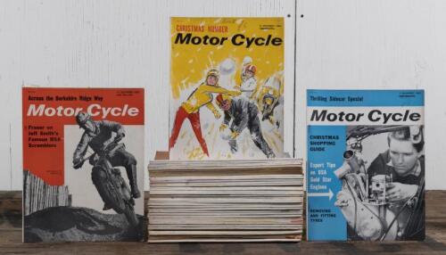 MOTOR CYCLE: Fifty issues of Motor Cycle Magazine from 1963 Vol 110/111, ranging from No. 3108-3159