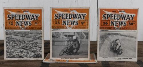 SPEEDWAY: A collection of 'SPEEDWAY NEWS' issues from 1927, incorporating Davies Park Speedway programmes.