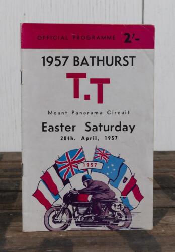PROGRAMME: An original official programme for the 1957 "Bathurst TT" motorcycle race held at Mt Panorama, Bathurst