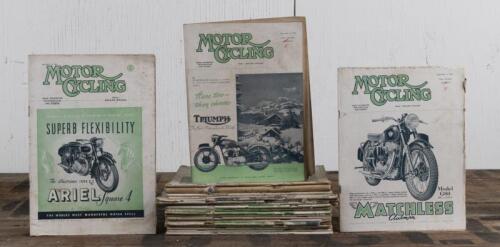 MOTOR CYCLE: Motor Cycle Magazine from 1951 to 1958, approx twenty-two magazines