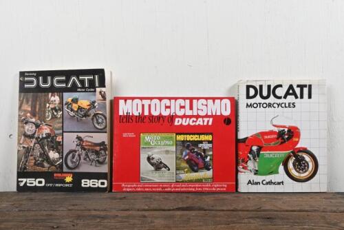 DUCATI: Three publications relating to Ducati including 'DUCATI MOTORCYCLES' by Alan Cathcart.