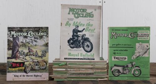 MOTOR CYCLE: A collection of early 1950s Motor Cycle magazines, ranging from 1950 to 1959, approx. 25 magazines