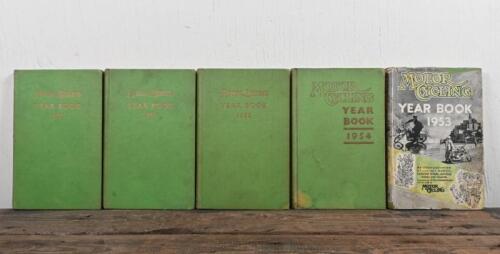 MOTOR CYCLING YEARBOOK: Five editions of 'MOTOR CYCLING' YEAR BOOK from 1953 - 1957.